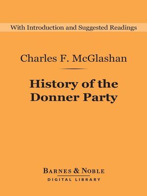 cover image of History of the Donner Party (Barnes & Noble Digital Library)
